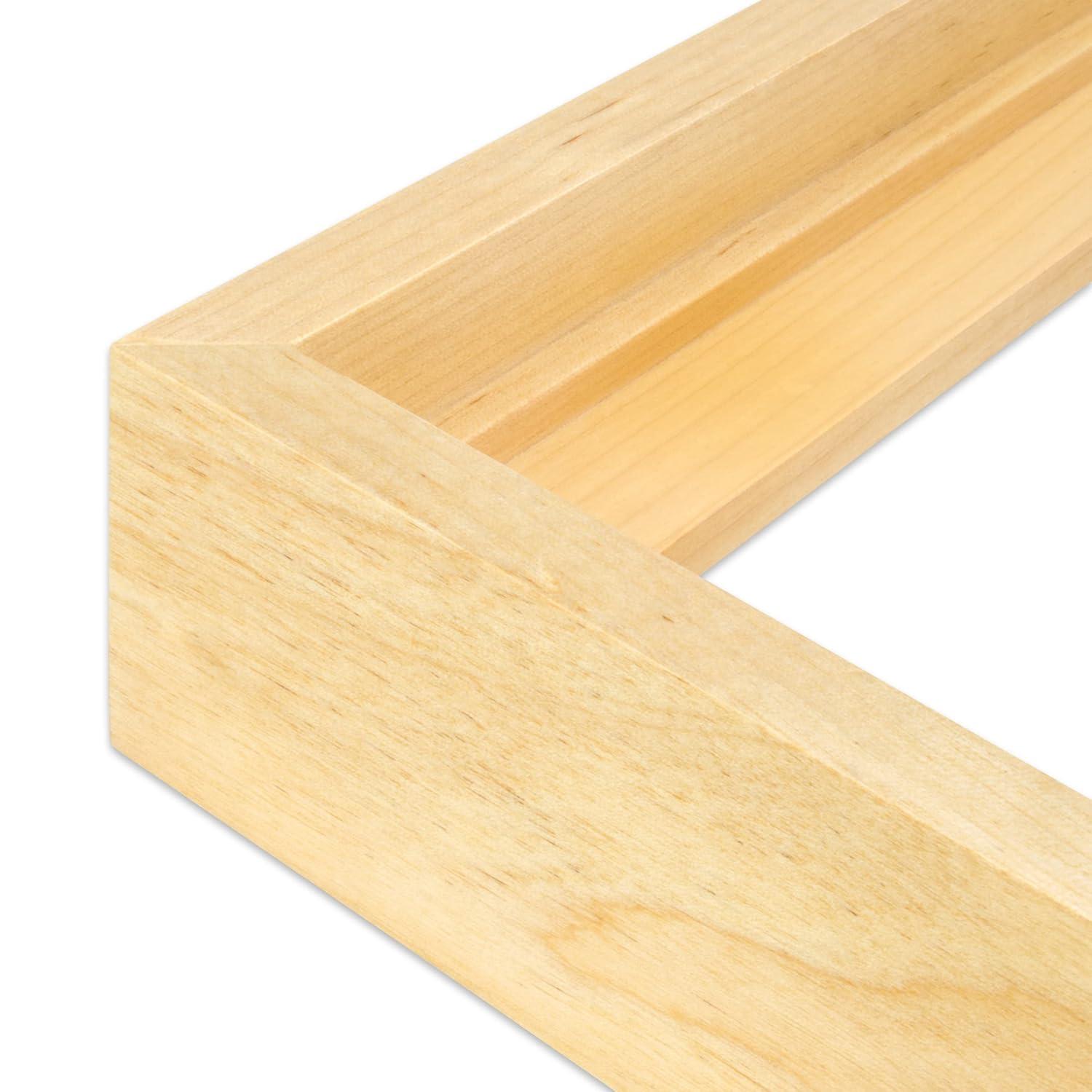 Ampersand Art Floaterframes Bold Edge (3/8" Face) 1-7/8" Frame Profile for 7/8" Deep Artwork 12" x 12" Maple