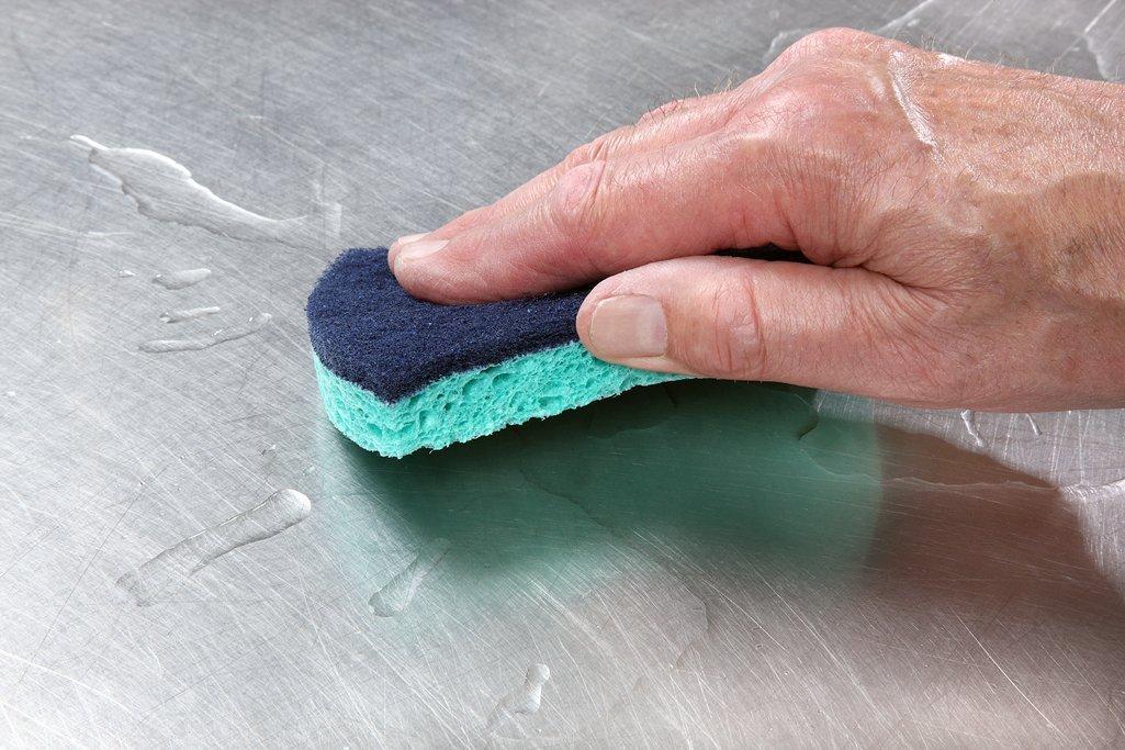 Scotch-Brite PROFESSIONAL 3000 #3000 2.8 in. x 4.5 in. 0.6 in. Thick Power Sponge - Blue/Teal (20/Carton)