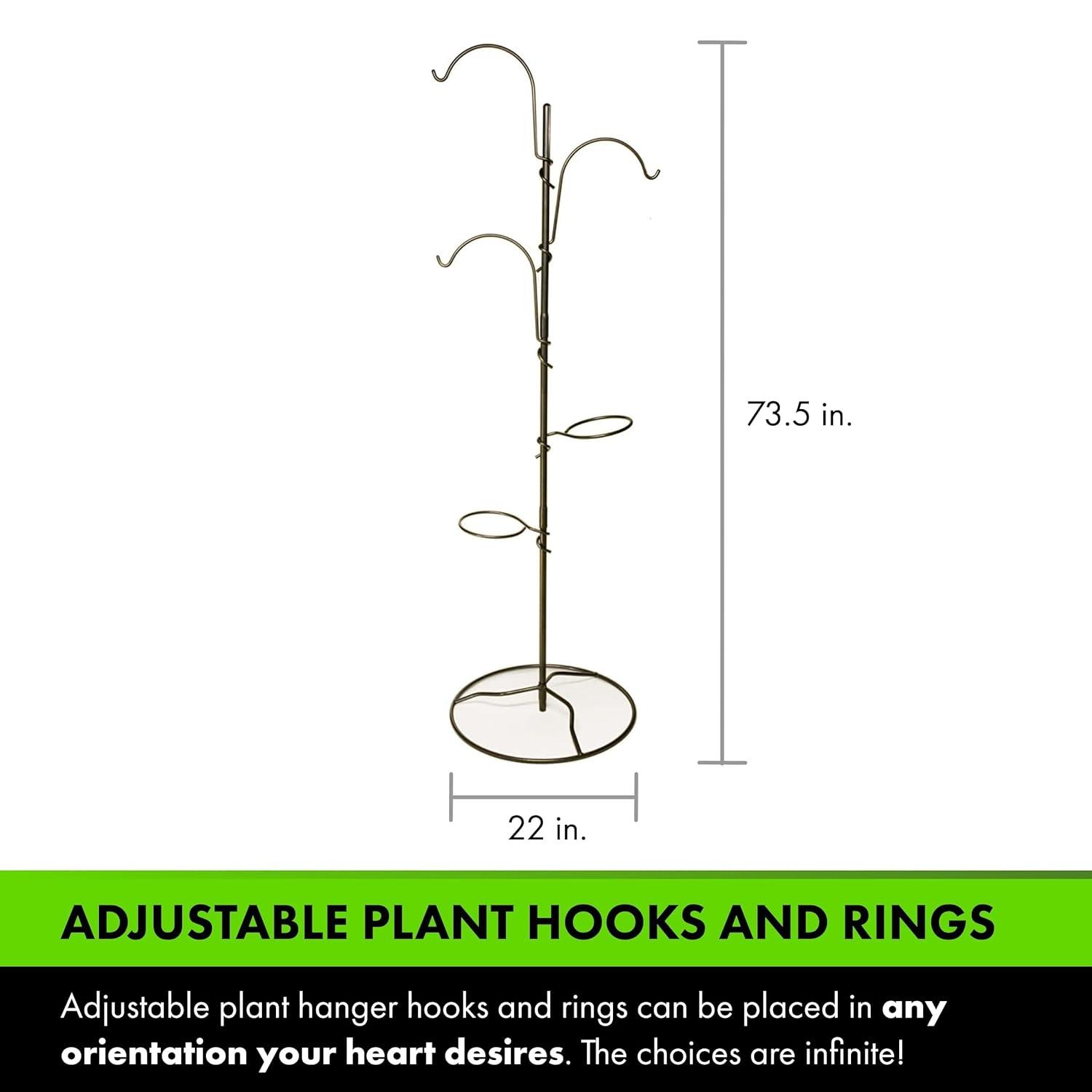 Yard Butler Yard Butler Yard Tree Indoor/Outdoor Adjustable Hanging Steel, Vertical Garden Plant Stand