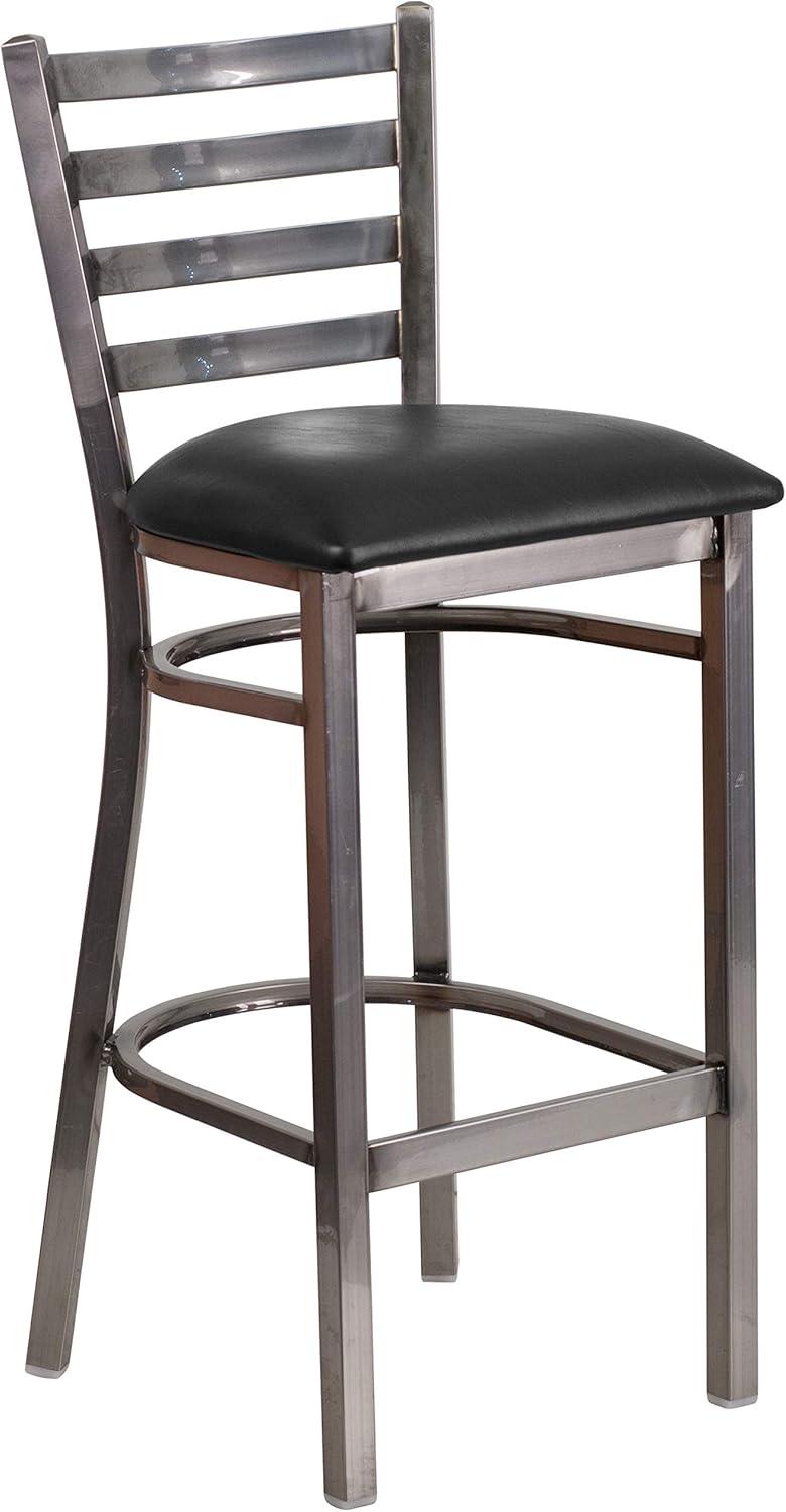 Brixton HERCULES Series Ladder Back Metal Restaurant Barstool