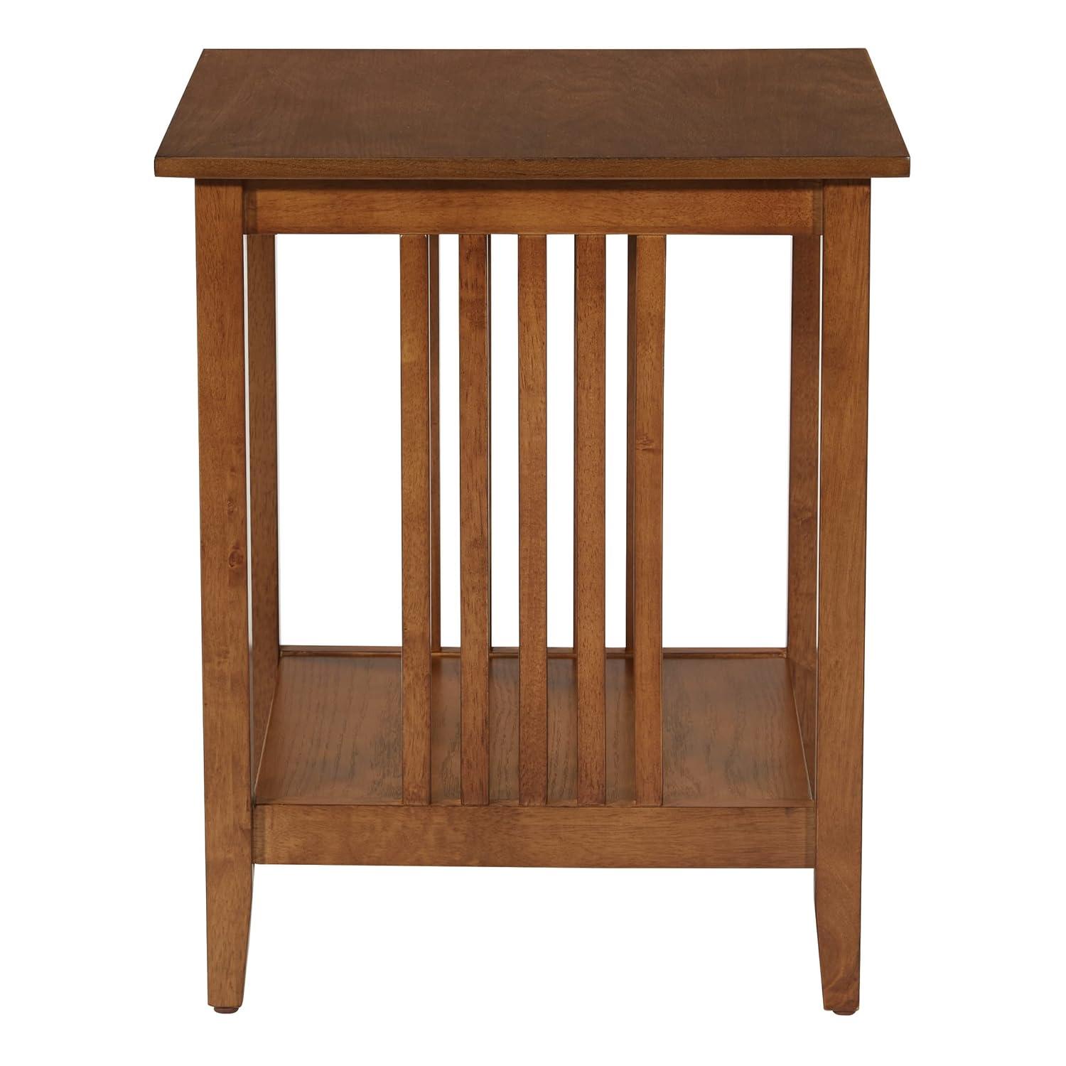 Sierra Side Table in Ash Brown Finish by OSP Home Furnishings