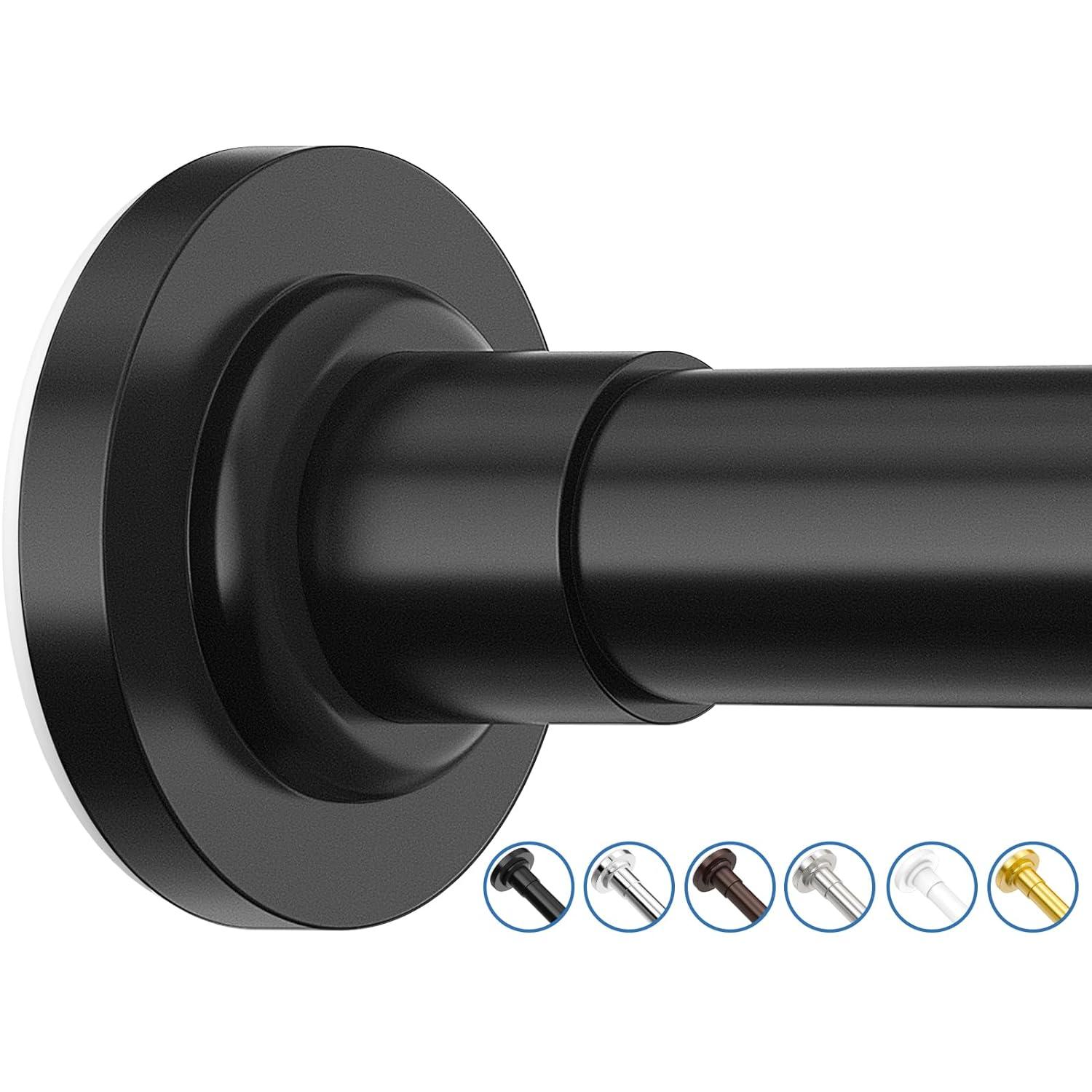 The Shower Curtain Rod, Adjustable 32-89 Inch Spring Tension Shower Rods.