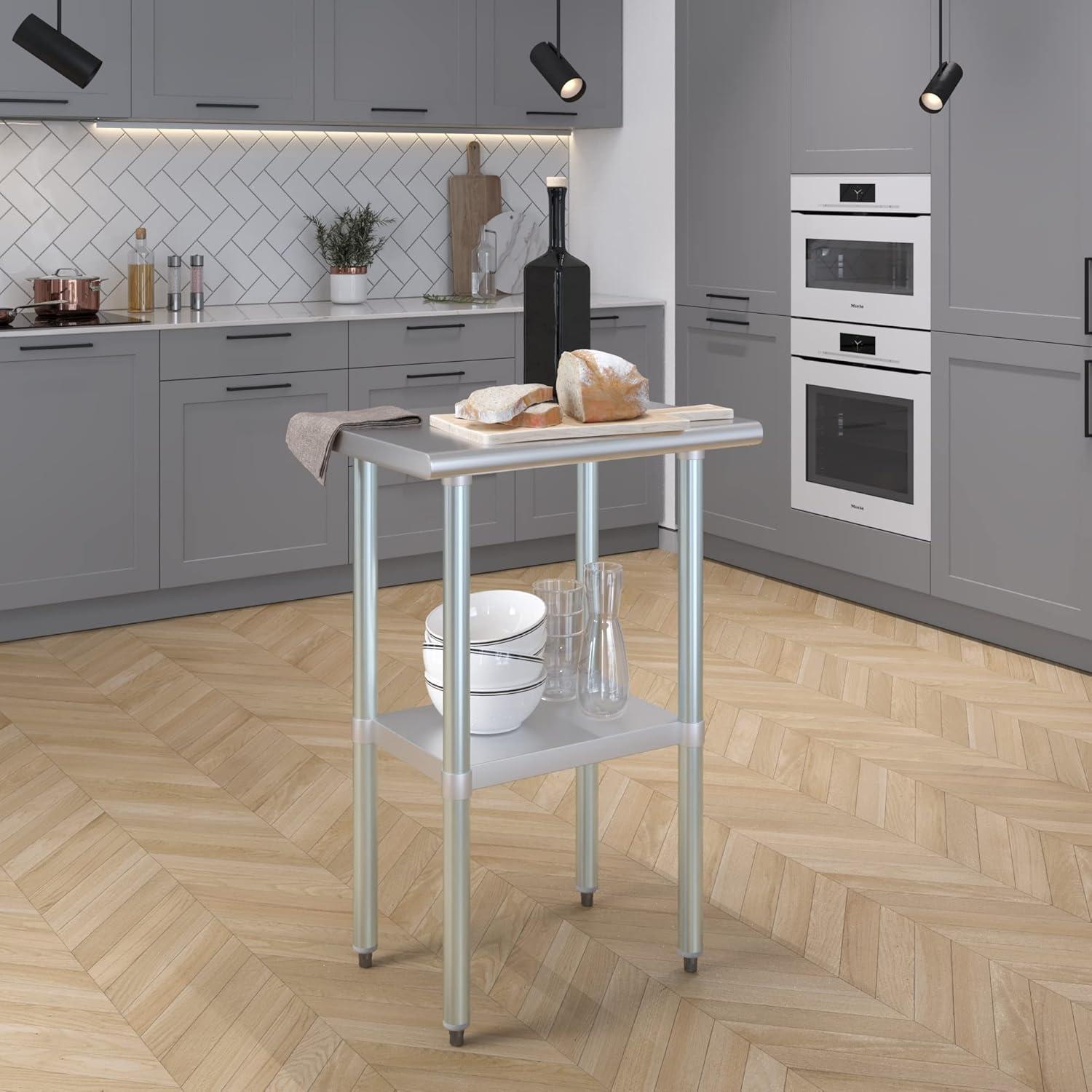 Amgood 24 in. x 18 in. Stainless Steel Table