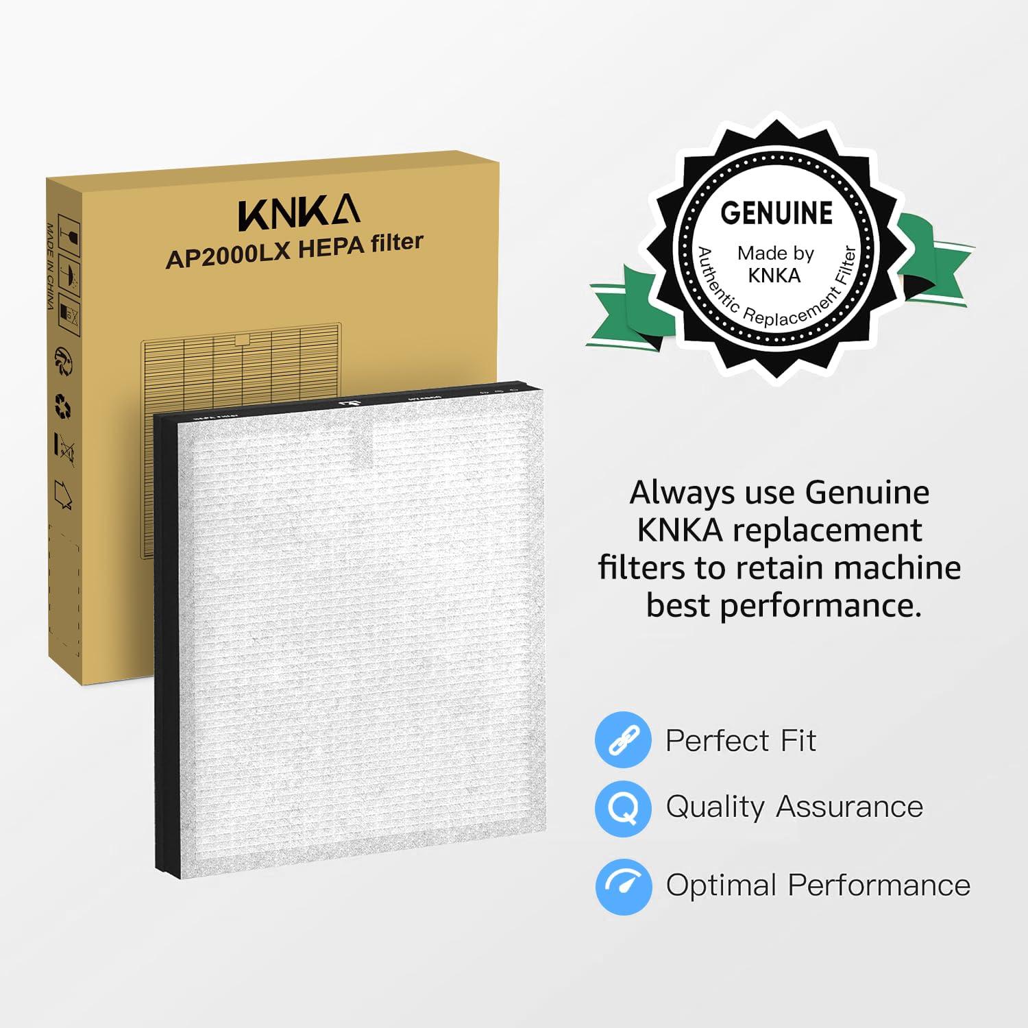 KNKA Air Purifier, HEPA Air Purifiers for Large Rooms up to 2500 Sq. ft., Air Cleaner with Air Quality Monitor, Smart WiFi, and Aromatherapy, for Allergies, Pets, Odors, Dust, Pollen, and Smoke