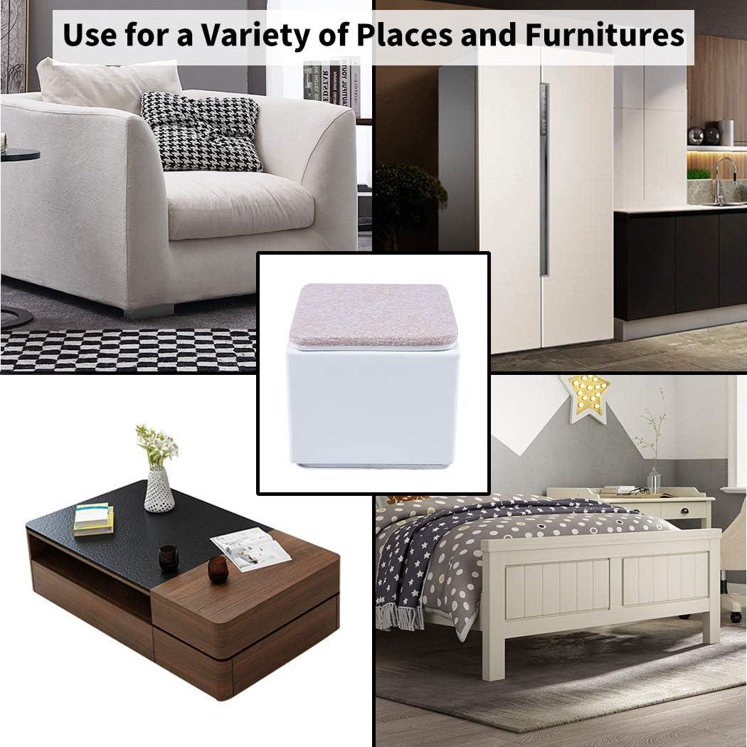 MAXAYA Bed And Furniture Risers, Heavy Square Chair So...