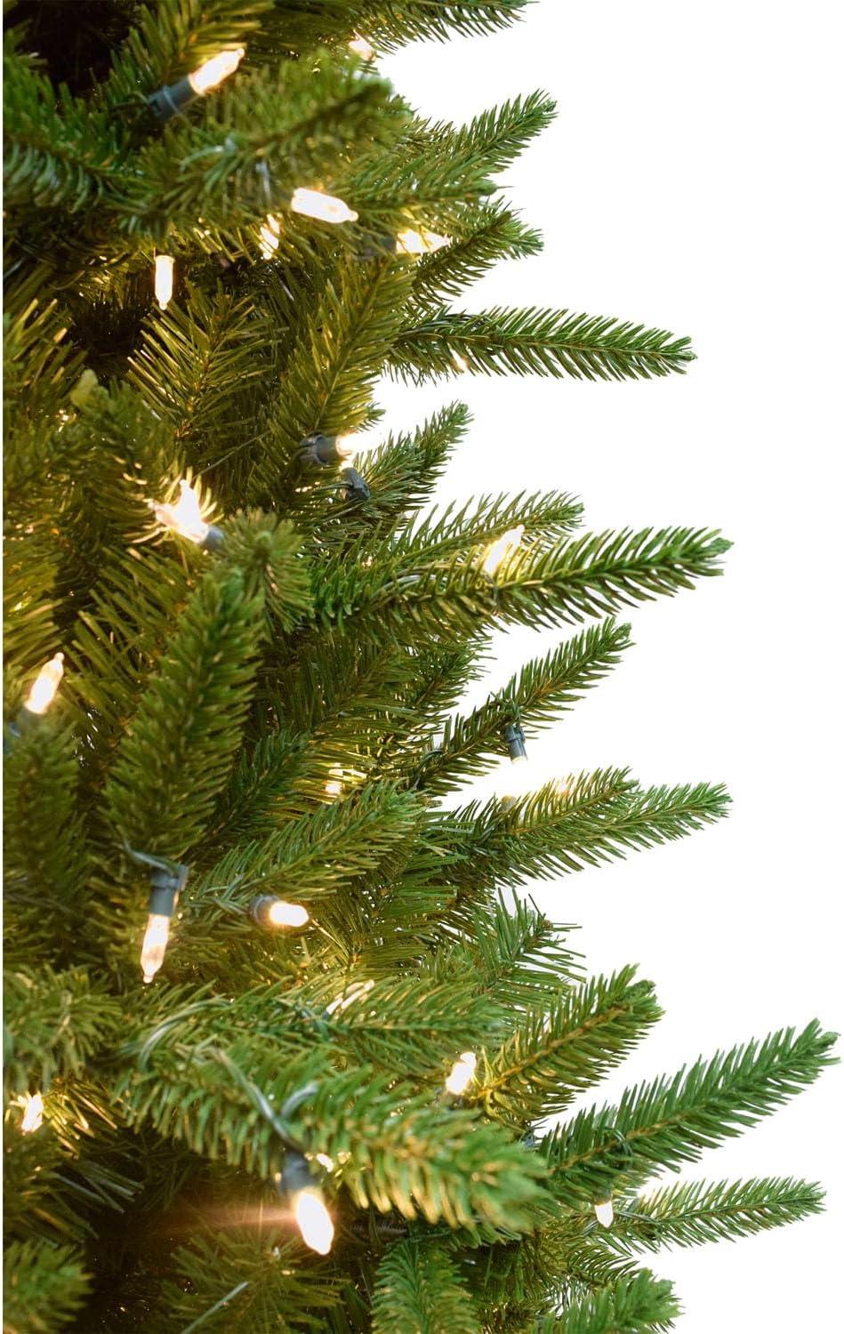 Fraser Hill Farm Prelit Incandescent White Carmel Pine 7.5-ft. Christmas Tree, FFCP075-3GR