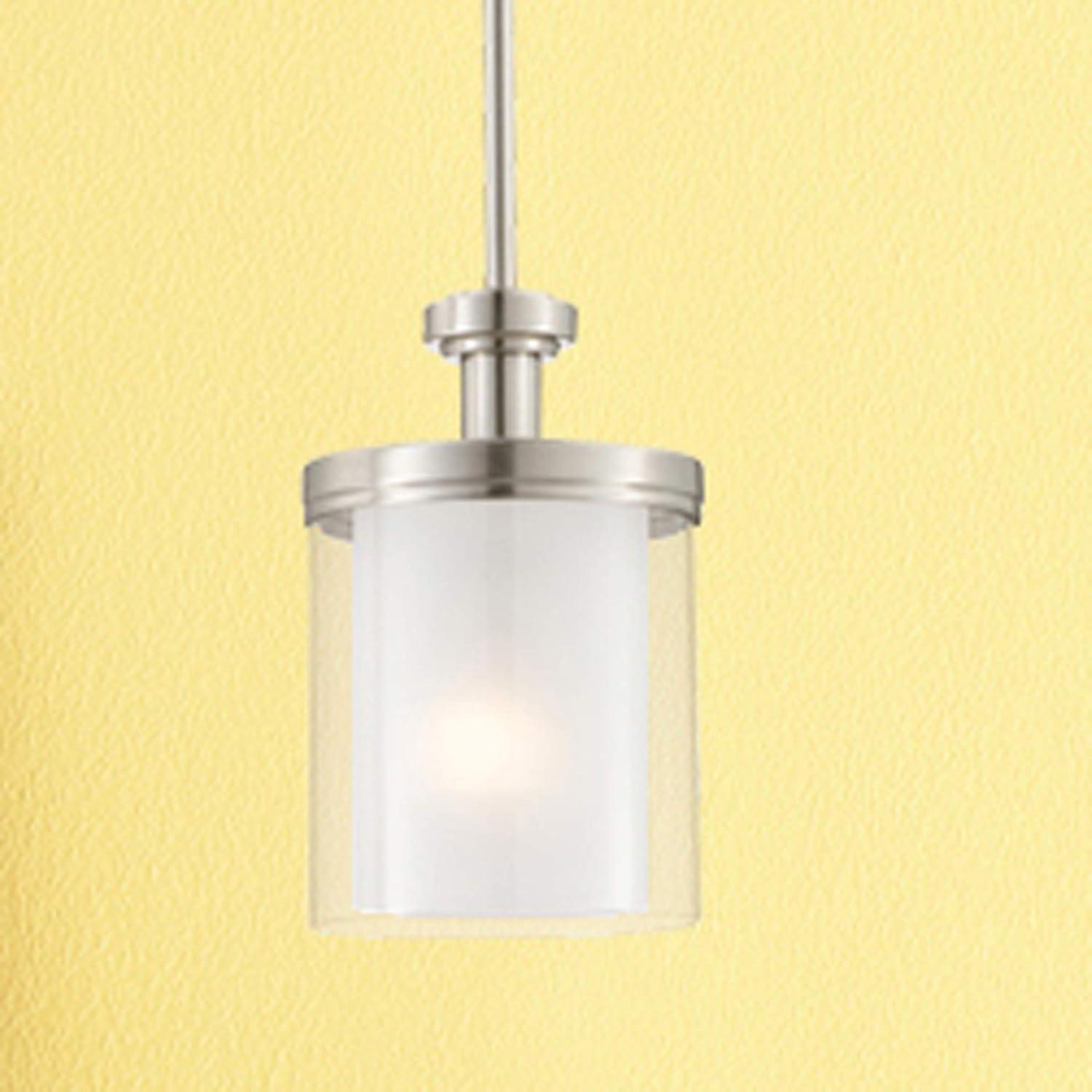 Decker Brushed Nickel 8.63" Transitional Mini Pendant Light