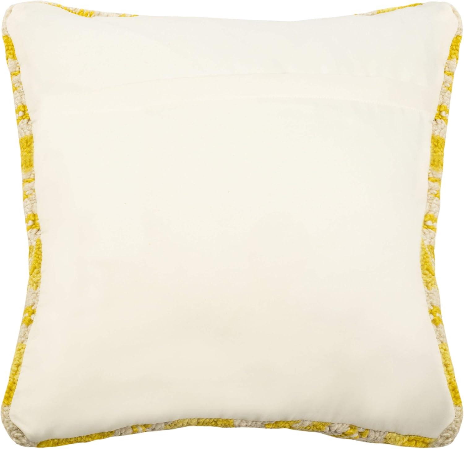 Lemon Squeeze Pillow - Yellow/White - 20"X20" - Safavieh