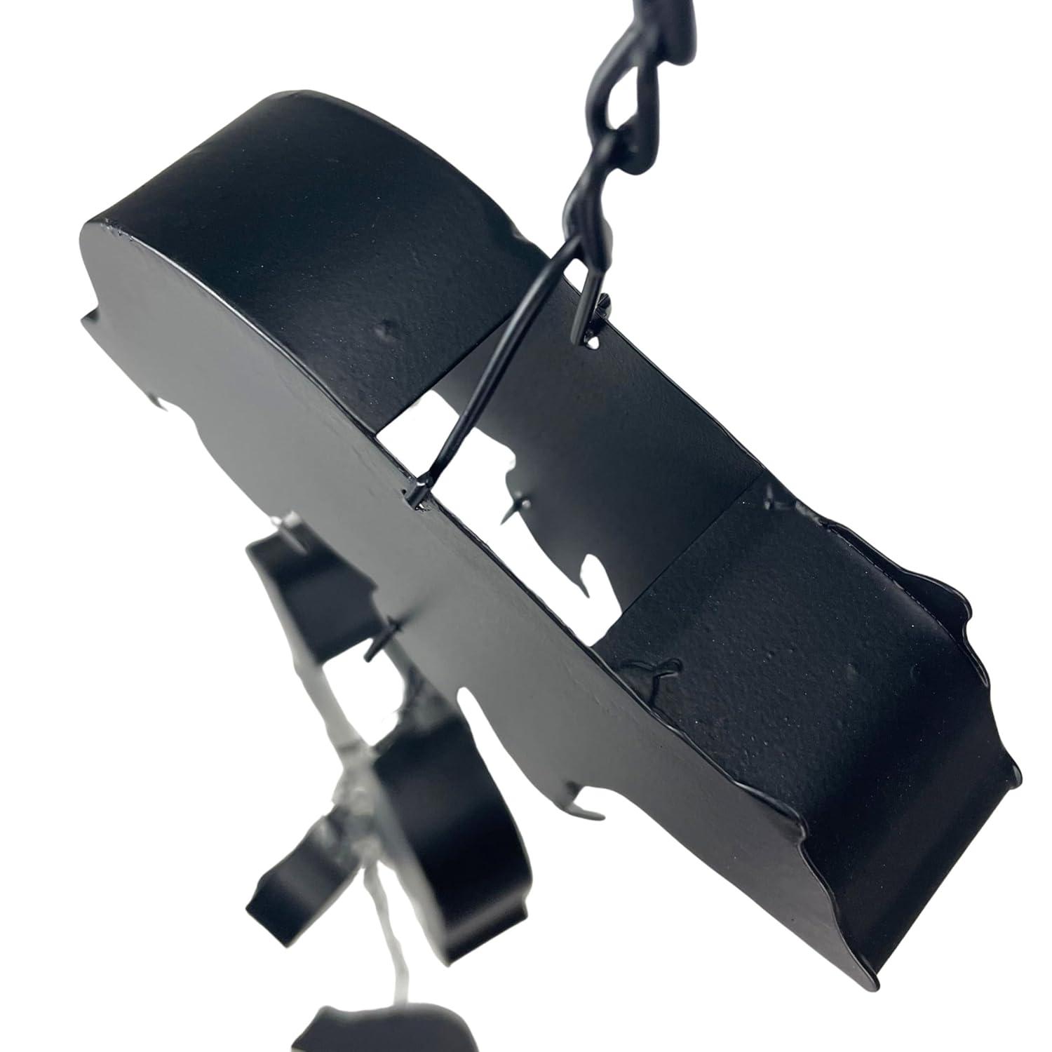 Things2Die4 71 inch Brown Metal Fish Gutter Downspout Rain Chain Home Decor Art