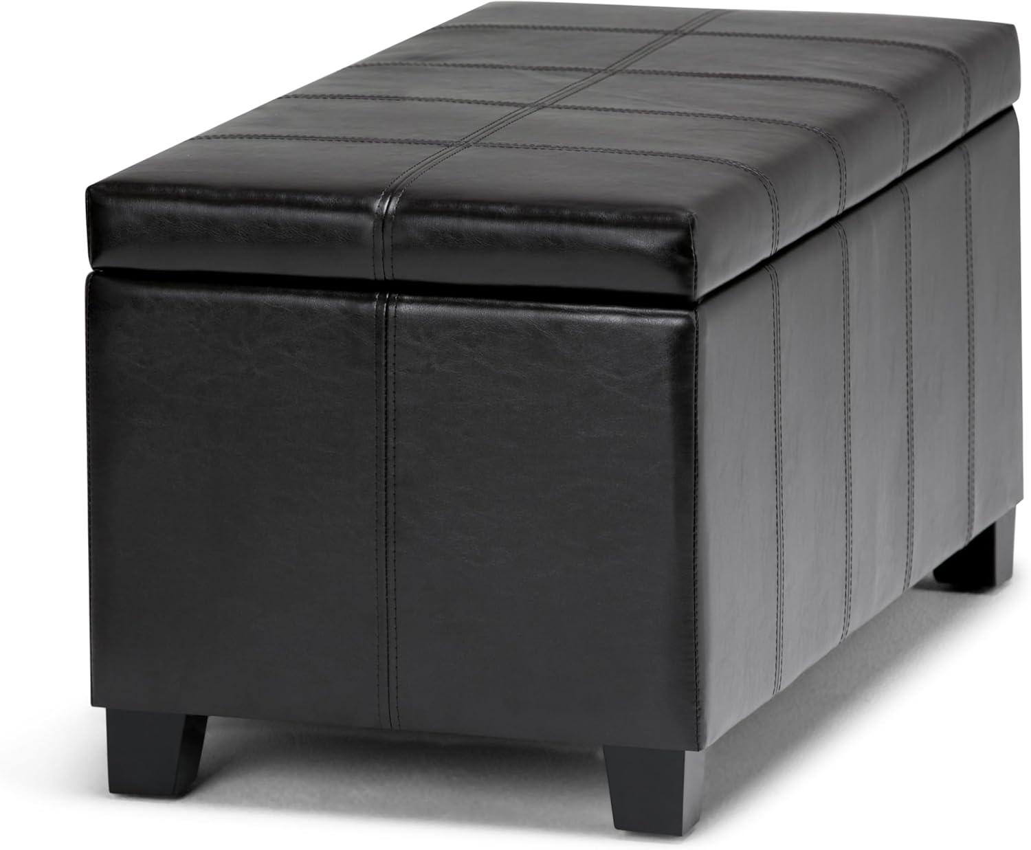 Dover Faux Leather Ottoman