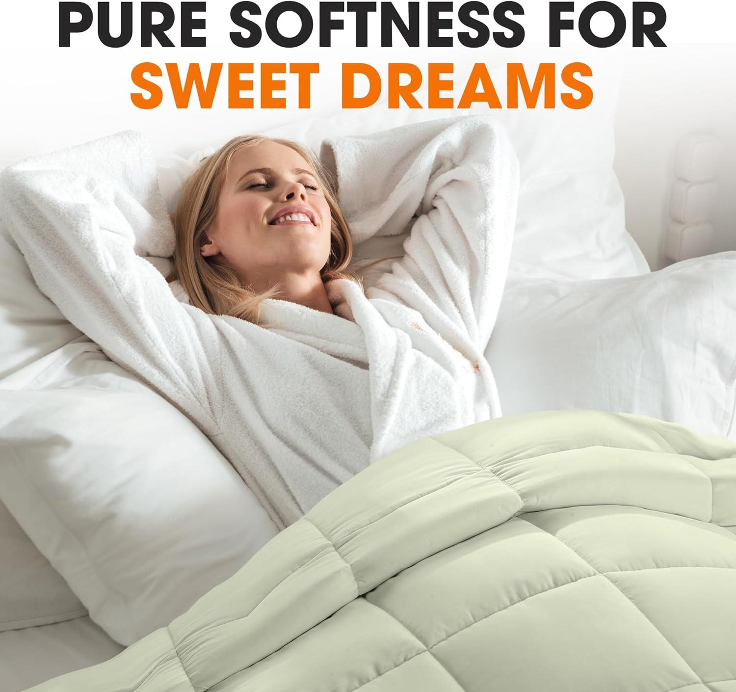 Cheer Collection Baffle Box Stitch Comforter
