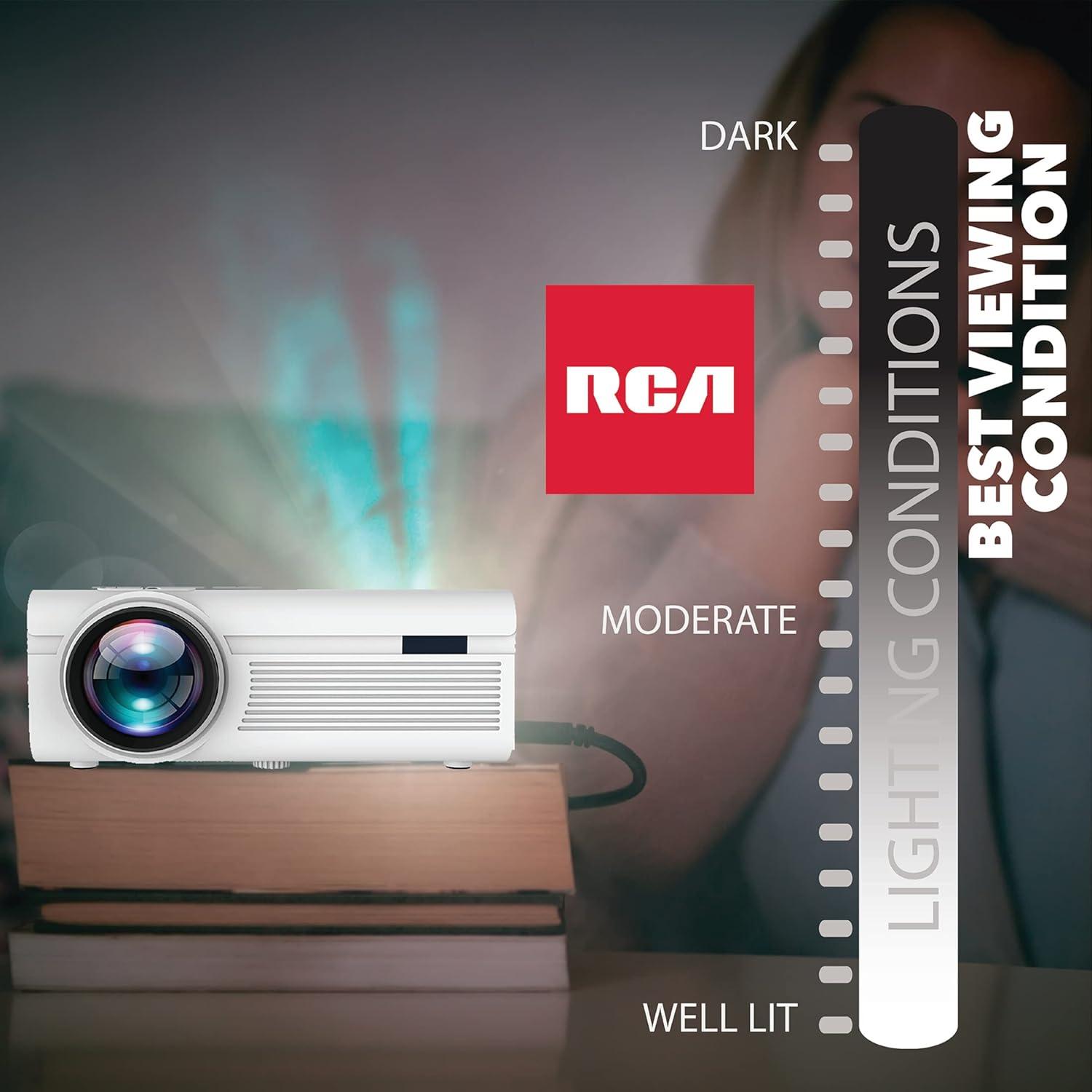 Restored RCA Home Theater Projector up to 130" RPJ136 (Refurbished)