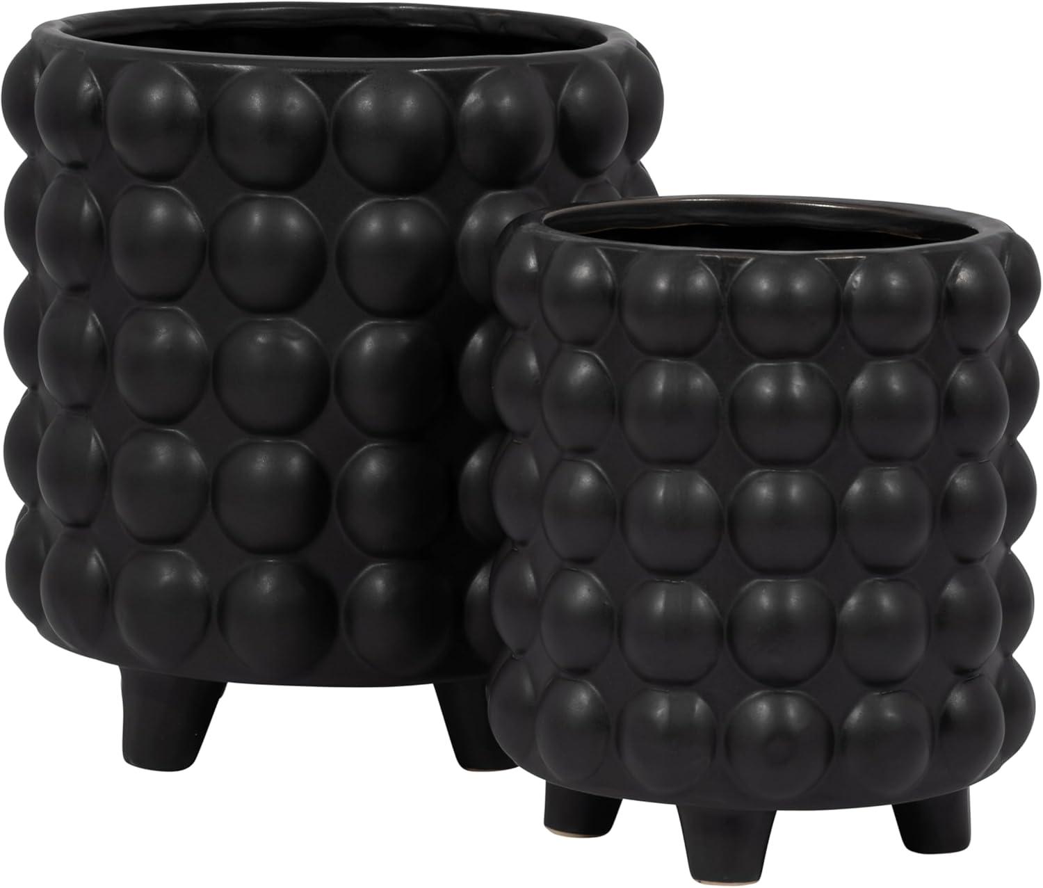 Joss & Main Ceramic Footed Planter Set of 2 Indoor and Outdoor & Reviews | Joss & Main