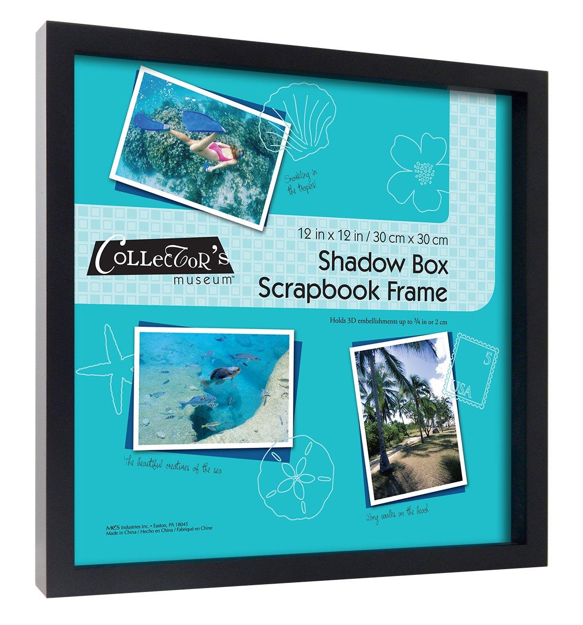 Black Wood 12.75 x 12.75 Shadow Box Frame