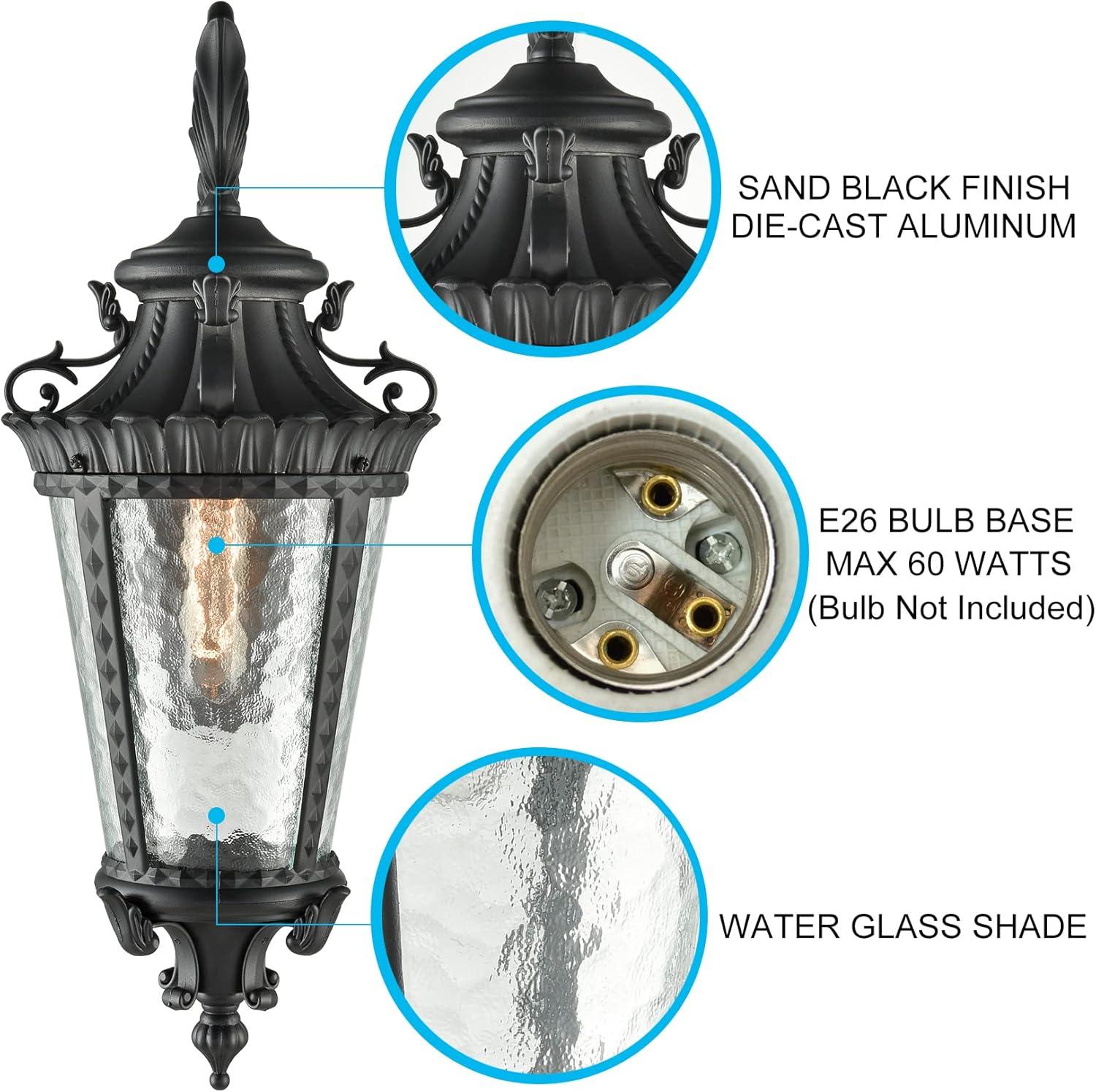 Outdoor Wall Sconce Waterproof Bronze Exterior Wall Light Fixtures