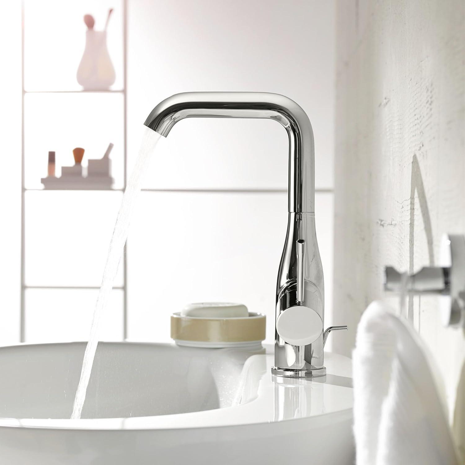 Grohe 23 486 A Essence 1.2 GPM Single Hole Bathroom Faucet - Chrome