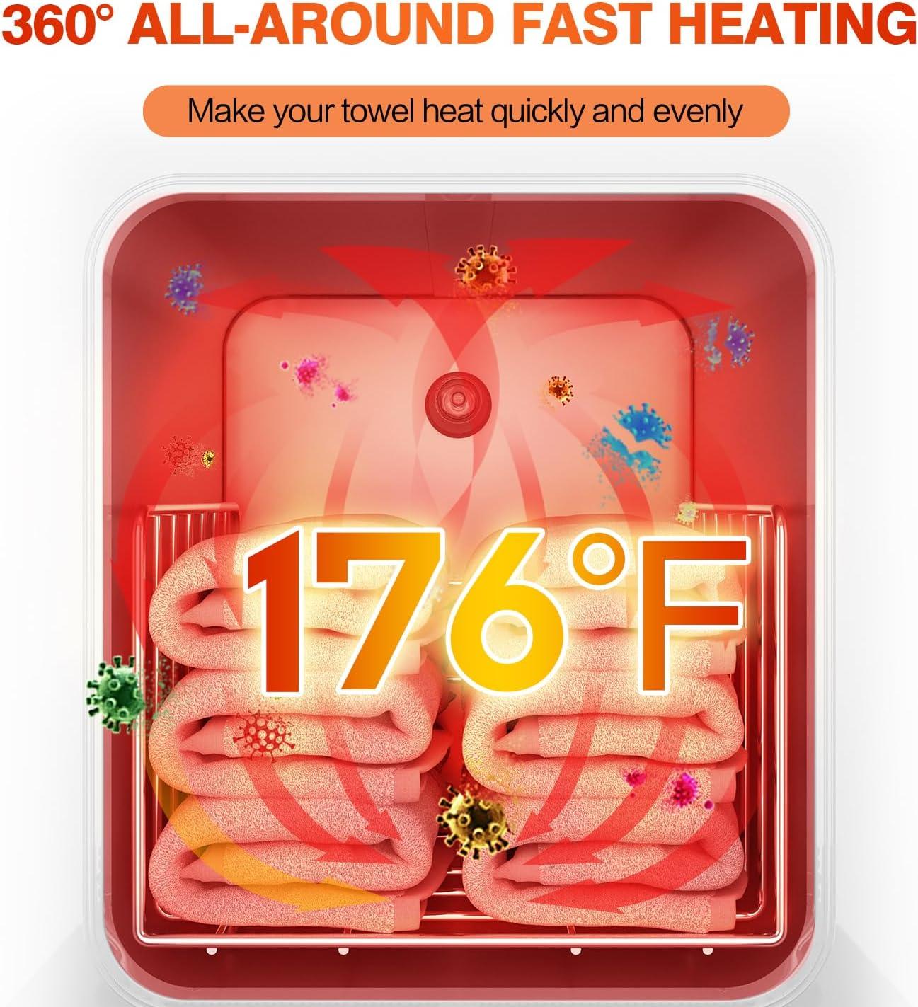 Towel Warmer Cabinet, 5L Hot Bath Towel Warmer Heating Use for Facial Spa, Hair Beauty, Salon Equipment and Home