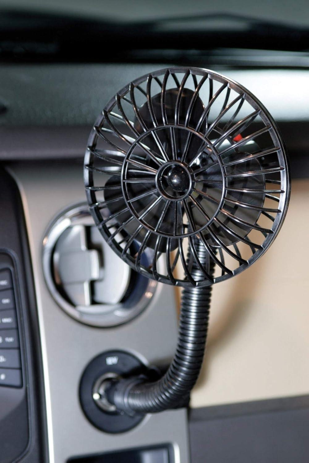 Koolatron 12V 5.6" Oscillating Car Fan