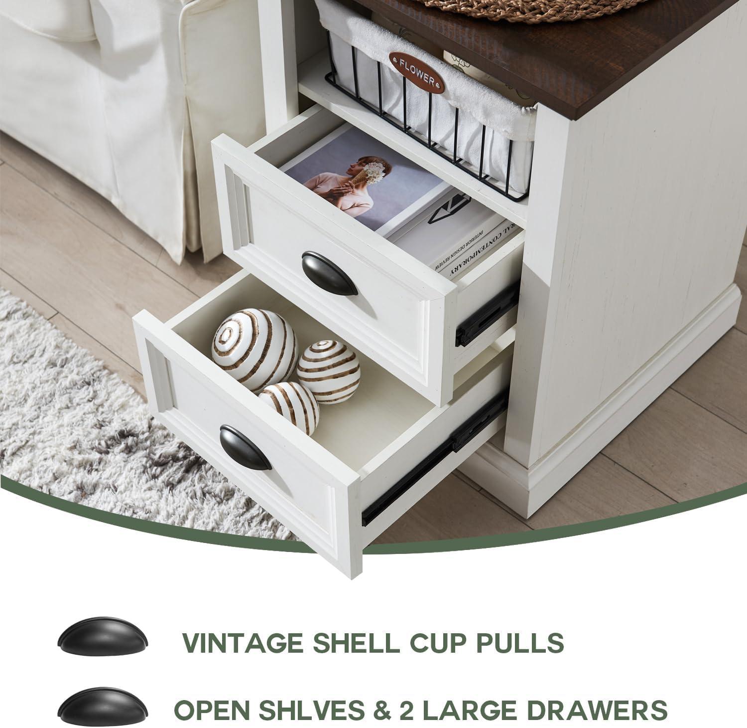 Winston Porter Nadra 4 Drawer Dresser for Bedroom, Chest of Drawers Organizer Storage, Farmhouse Wood Rustic Tall Dresser