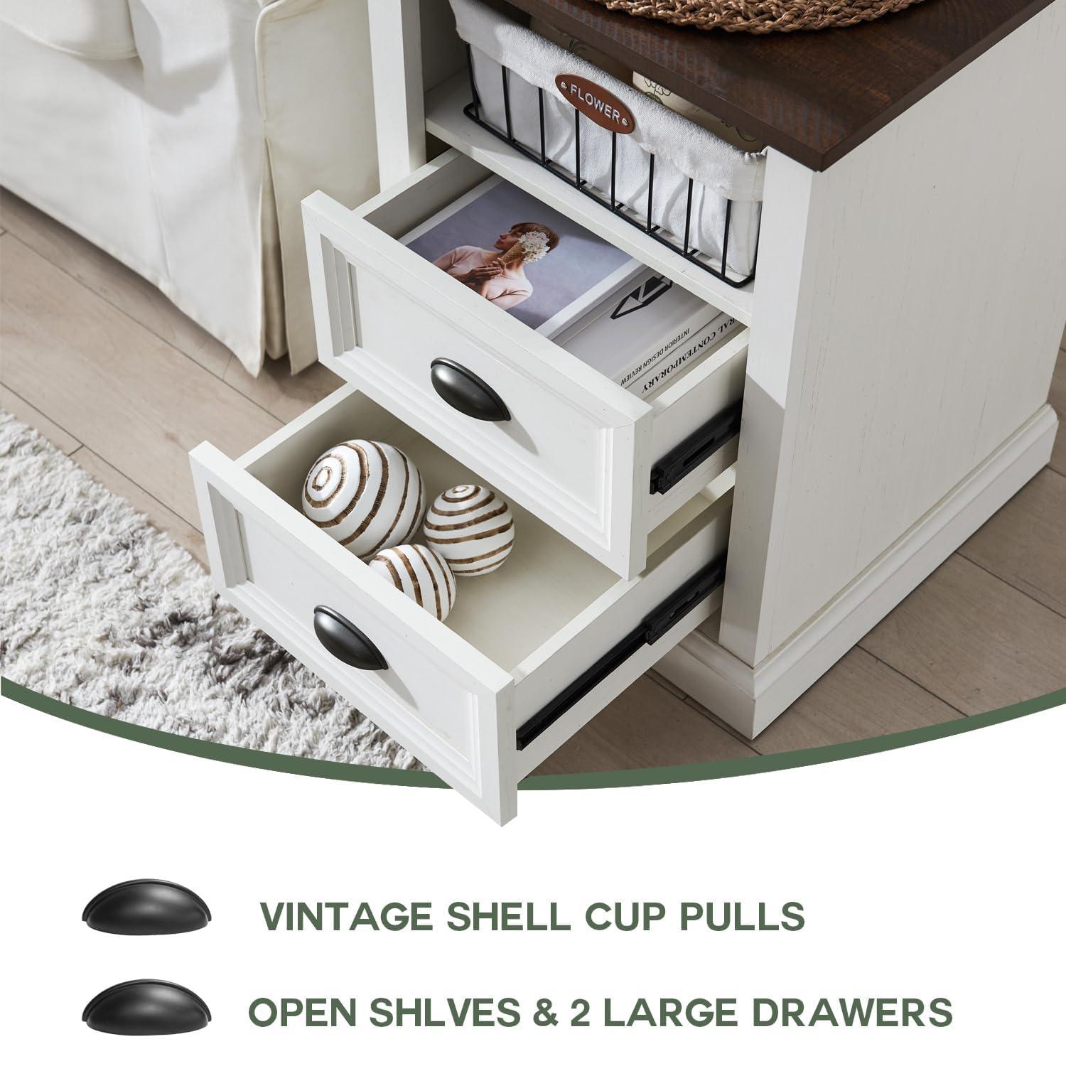 Winston Porter Nadra 4 Drawer Dresser for Bedroom, Chest of Drawers Organizer Storage, Farmhouse Wood Rustic Tall Dresser