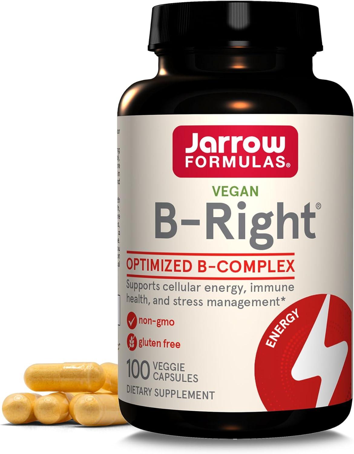 Jarrow Formulas, Inc. Vegan B-Right Optimized B-Complex 100 Veg Caps