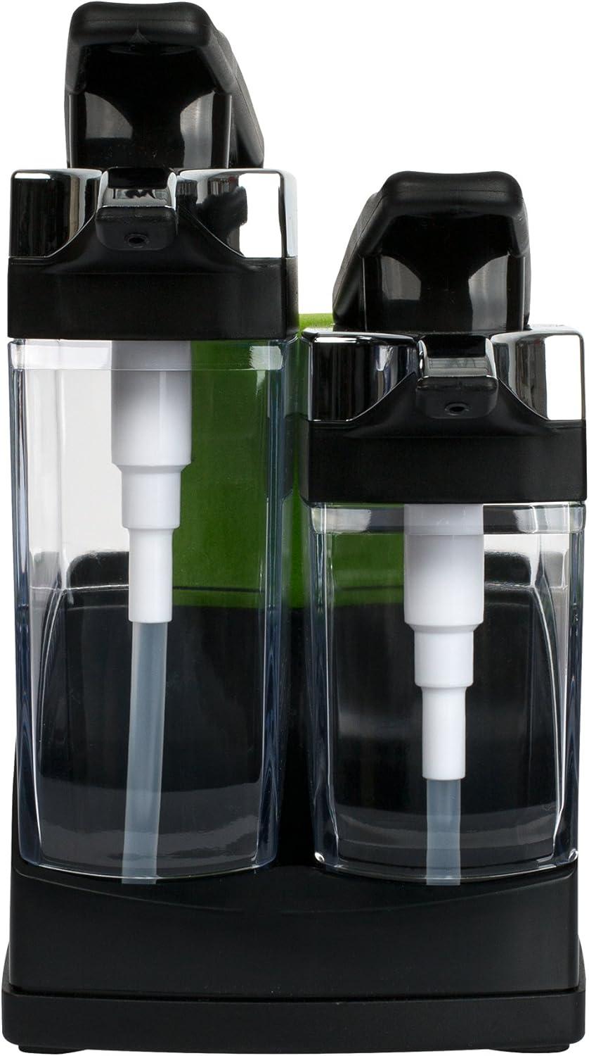 Casabella Sink Sider Duo With Sponge Storage for Dish Soap & Hand Soap, Black