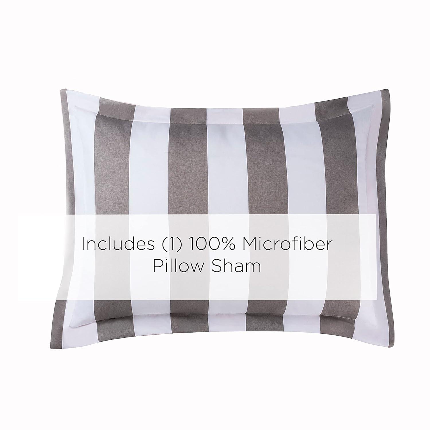 Juicy Couture Cabana Stripe Reversible Comforter Setswith Decorative Pillows