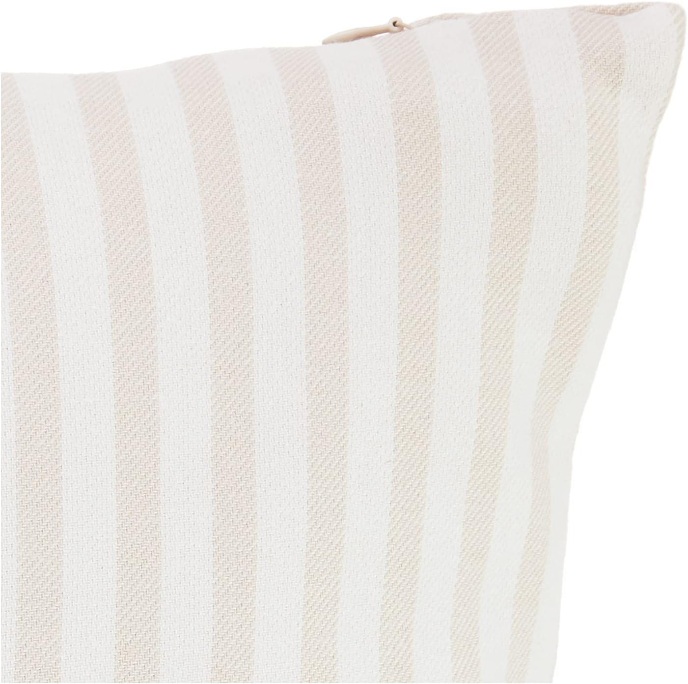 Nautica Nautica Saybrook Beige Button Throw Pillow