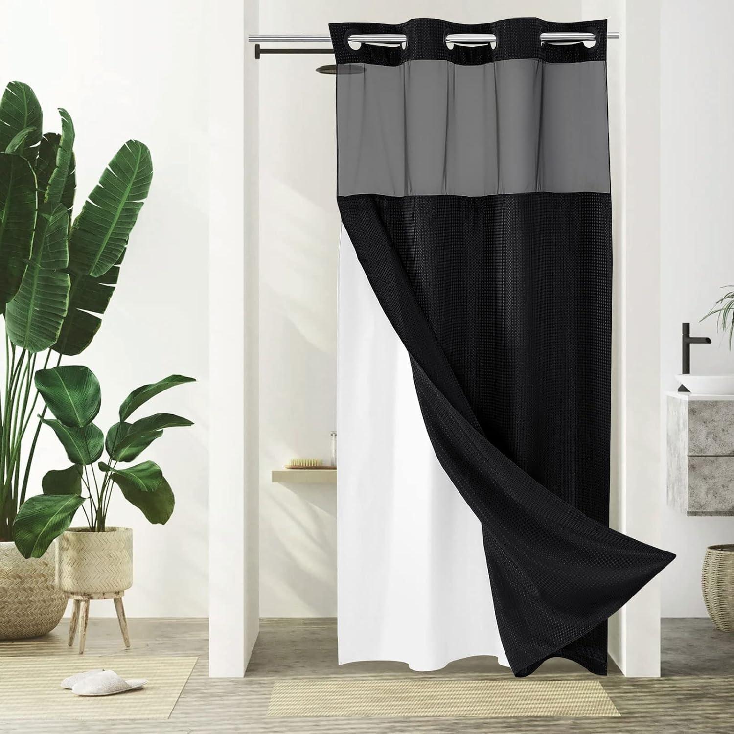 Shower Curtain with Liner Included