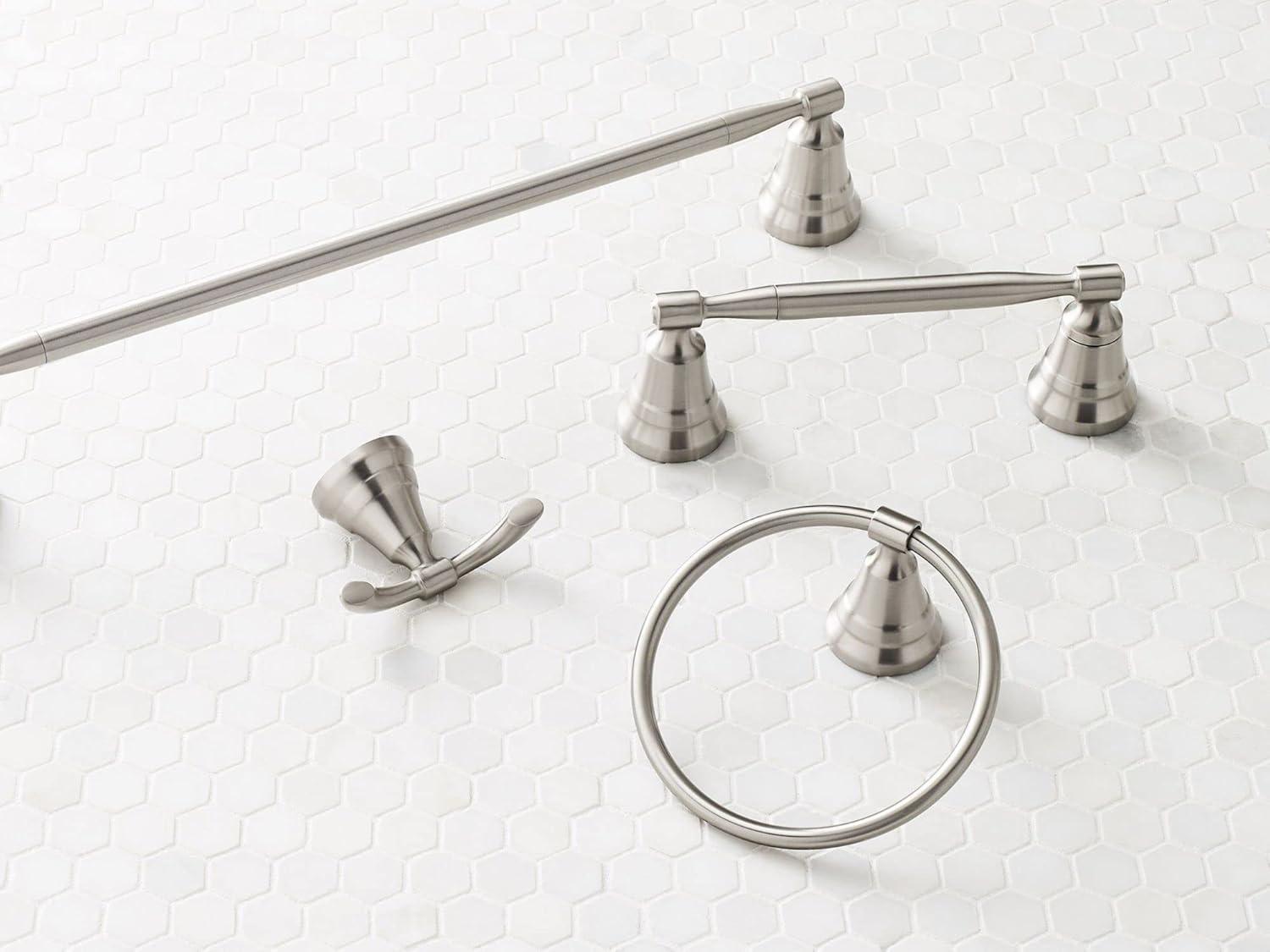 Moen Halle Brushed Nickel Moen MY0318BN Halle 18-inch Single Towel Bar, MY0318BN