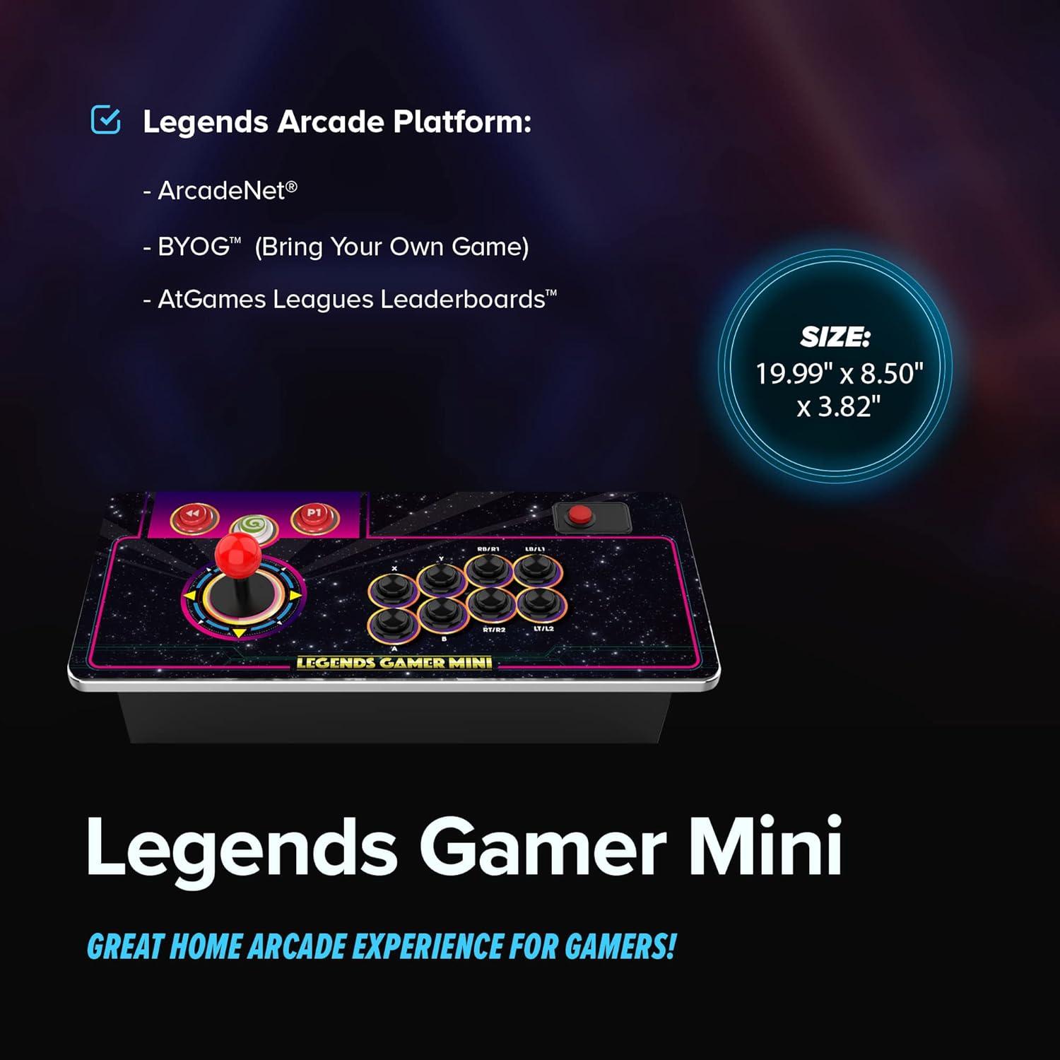 At Games Legends Gamer Mini Special Edition, Black - 6 Years And Up