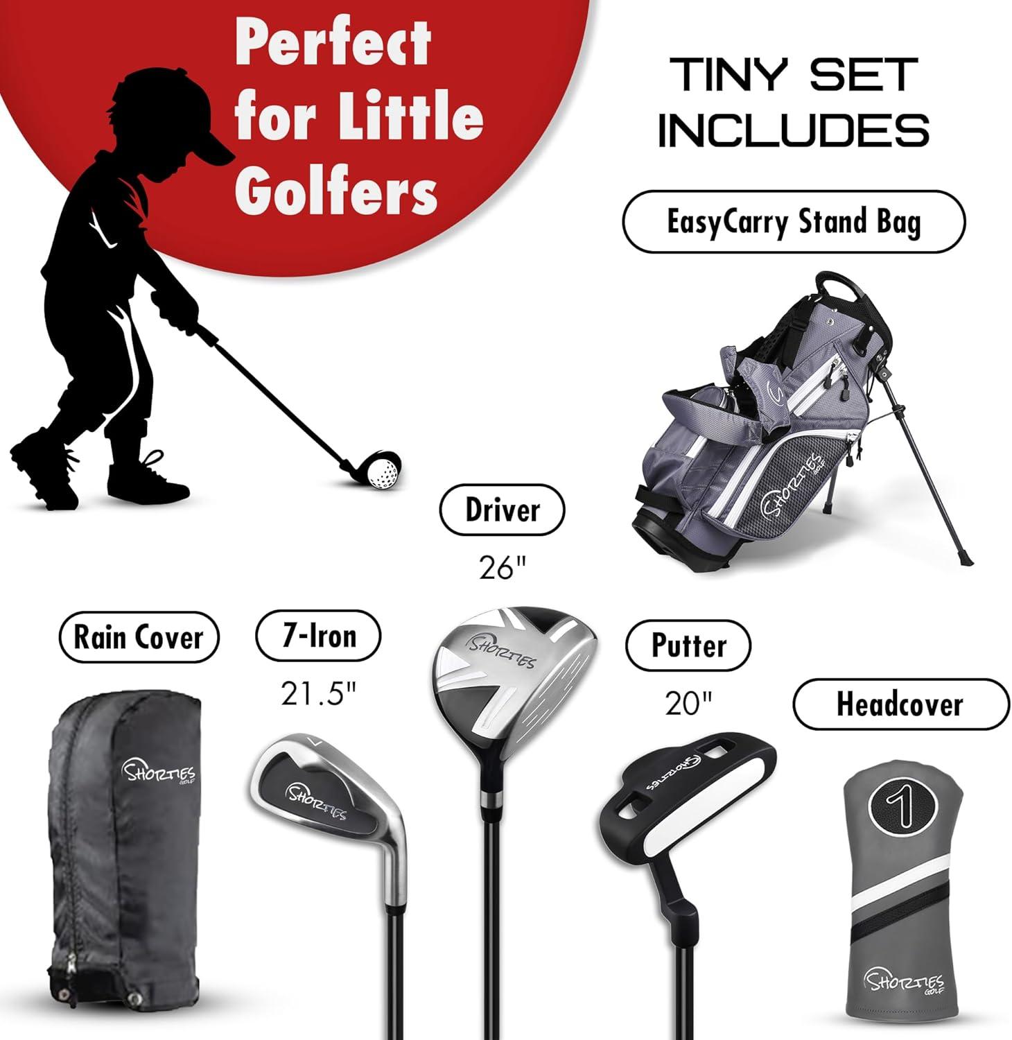 Shorties Golf Kid's Golf Club Set (Kids 34"-38" Tall) TINY Graphite - Left