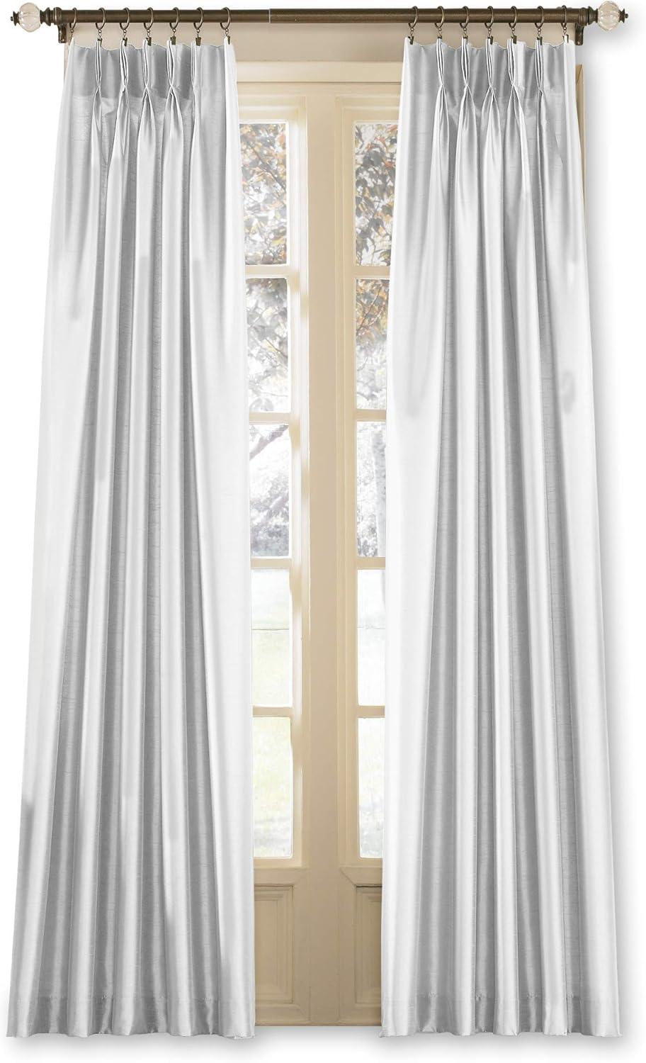 Curtainworks Marquee 108" Single Panel Curtain, White, Adult