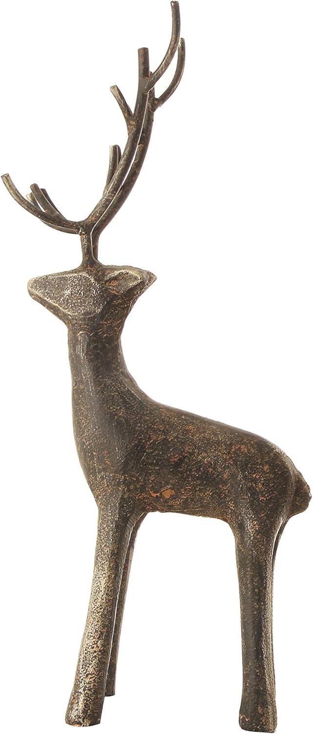 Medium Cast Iron Standing Deer Figurine