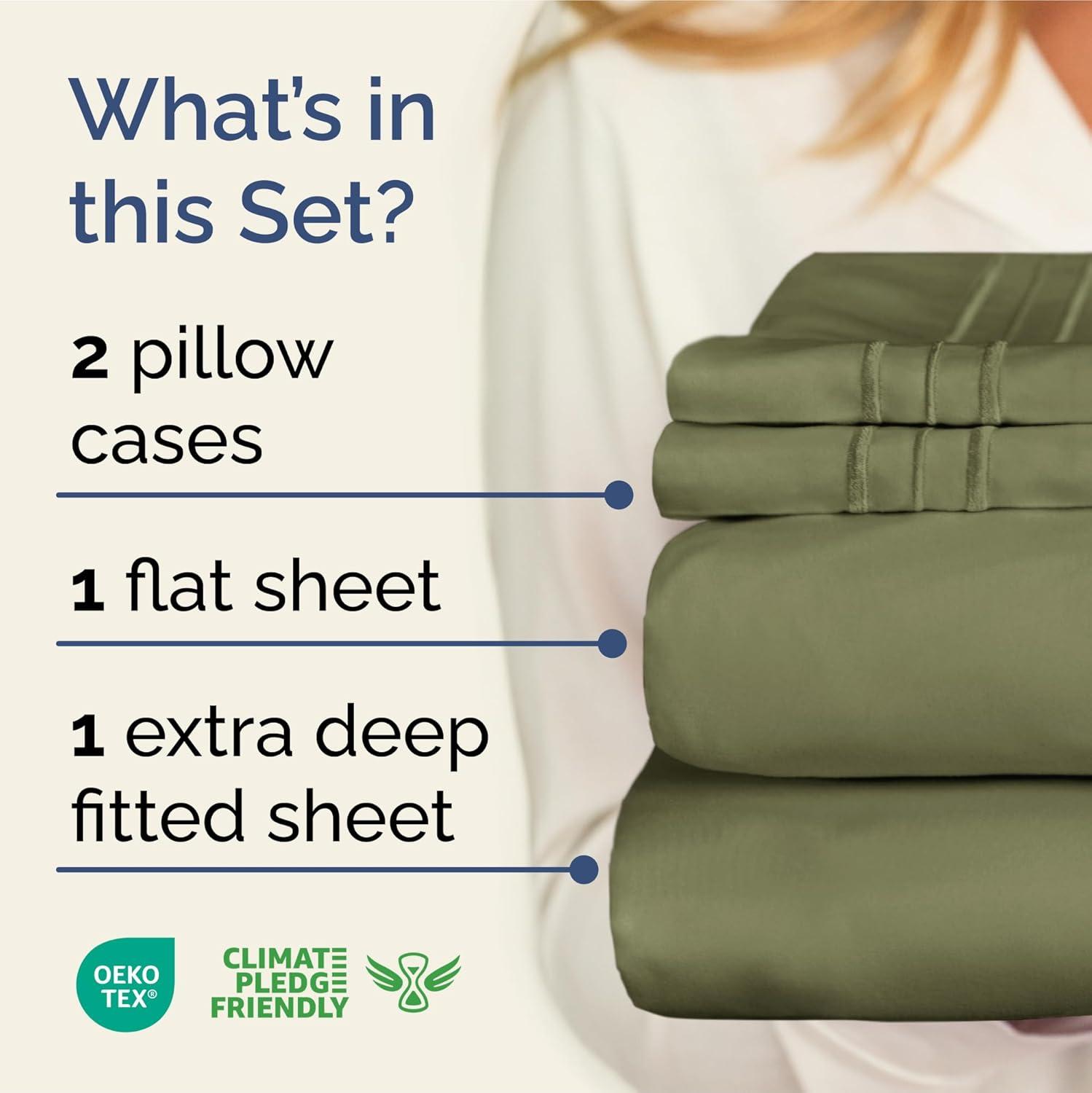 4 Piece Extra Deep Pocket Microfiber Sheet Set - CGK Linens