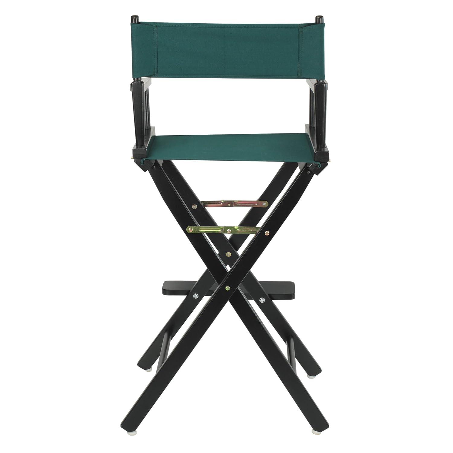 30" Director's Chair Black Frame-Green Canvas