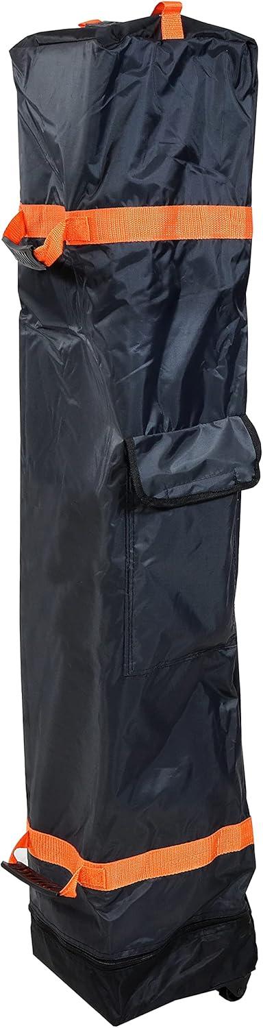 Sunnydaze Premium Pop-Up Canopy Rolling Carrying Bag - 7.25" W x 54" L x 7.25" H - Black