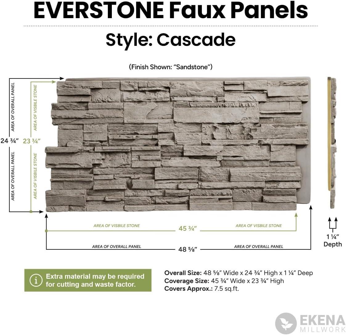 EverStone Cascade Faux Stone Panel