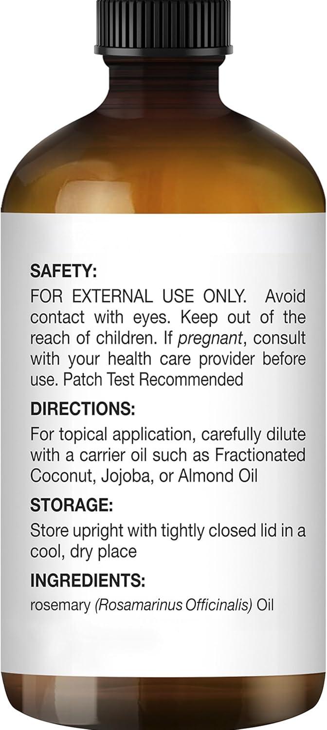 Majestic Pure Rosemary Essential Oil with Glass Dropper - 1 Fl Oz - 100% Pure and Natural Rosemary Oil - Premium Grade Essential Oils for Diffuser, Aromatherapy, Soap and Candle Making