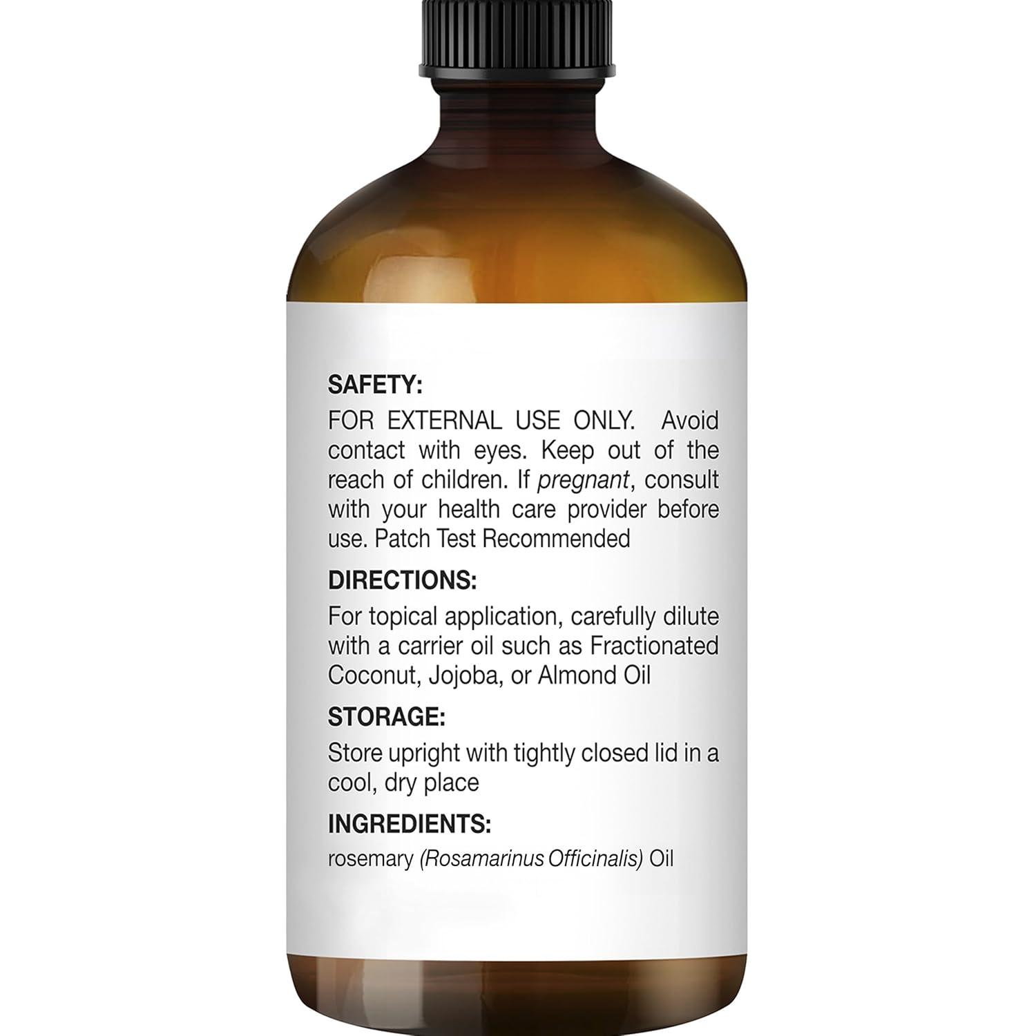 Majestic Pure Rosemary Essential Oil with Glass Dropper - 1 Fl Oz - 100% Pure and Natural Rosemary Oil - Premium Grade Essential Oils for Diffuser, Aromatherapy, Soap and Candle Making