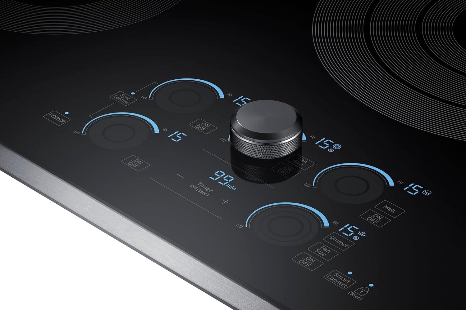 36" Smart Electric Cooktop with Sync Elements