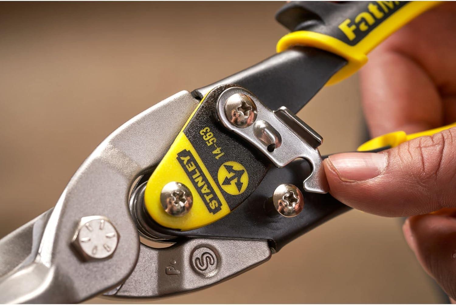 STANLEY - Yellow Aviation Snips Straight Cut 250mm (10in)