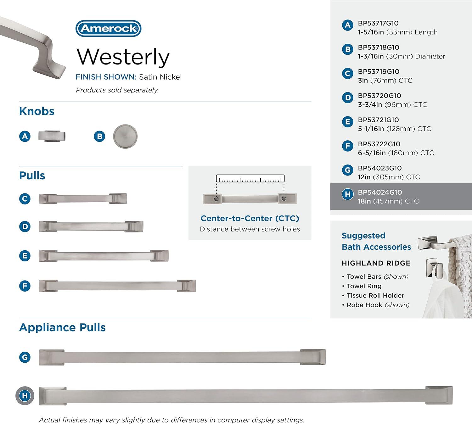 Amerock Westerly Appliance Pull