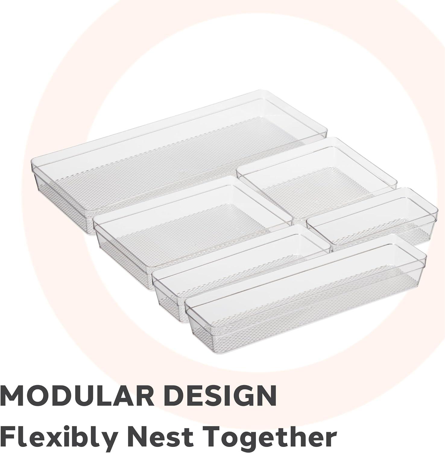 Clear Acrylic 9.5" Drawer Organizer Tray