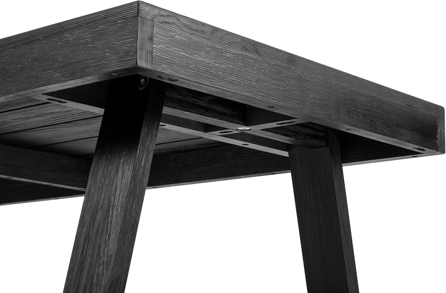 Plank+Beam Farmhouse 72" Dining Table, Solid Wood Rectangular Kitchen Table for 6 People