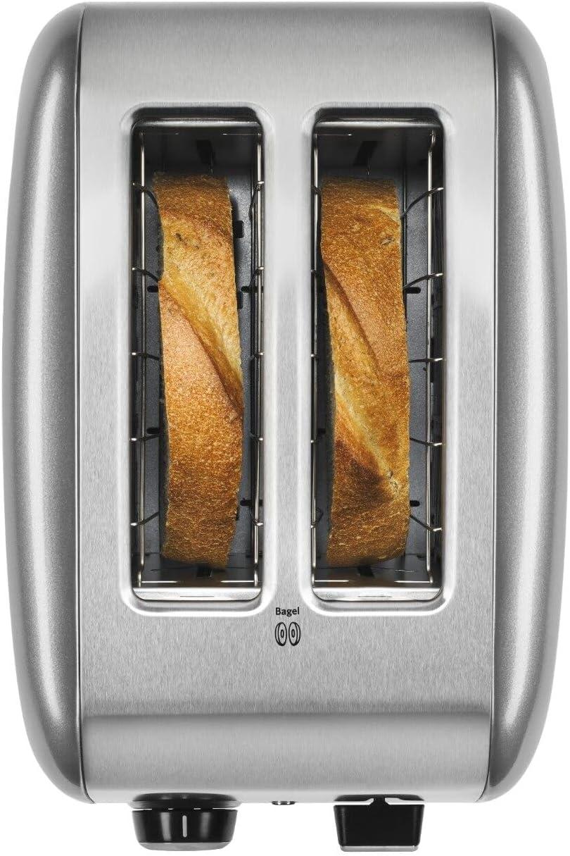 KitchenAid 2-Slice Toaster with Manual Lift Lever, Contour Silver, KMT2115