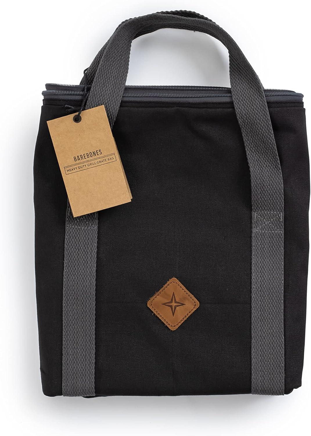 Black Heavy Duty Cotton Canvas Grill Grate Carry Bag
