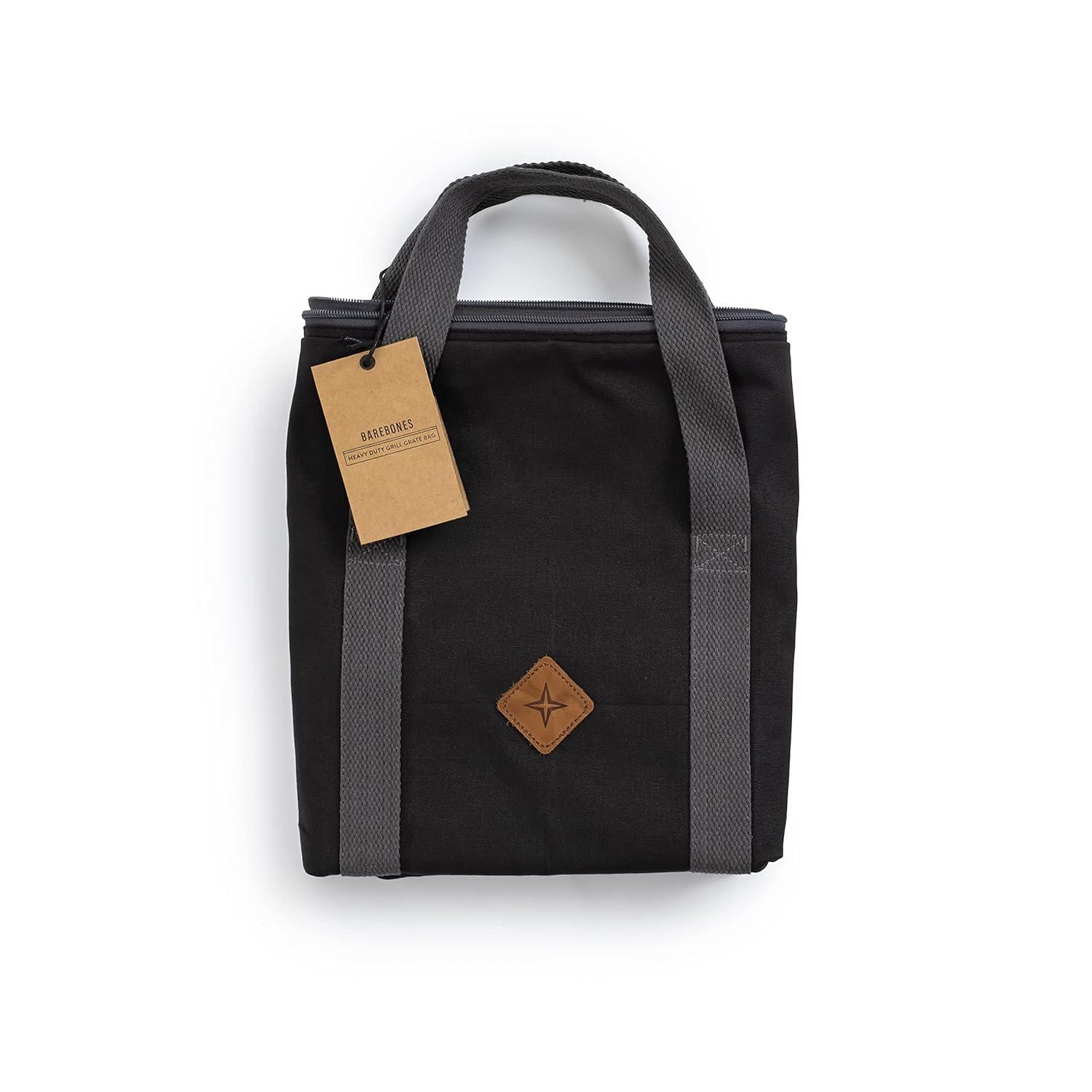 Black Heavy Duty Cotton Canvas Grill Grate Carry Bag