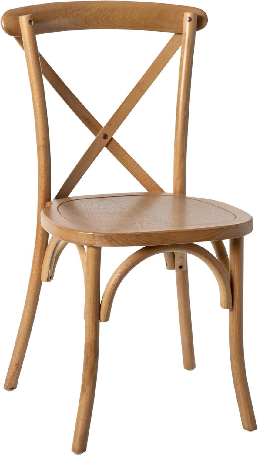 Merrick Lane Bardstown X-Back Bistro Style Wooden High Back Dining Chair