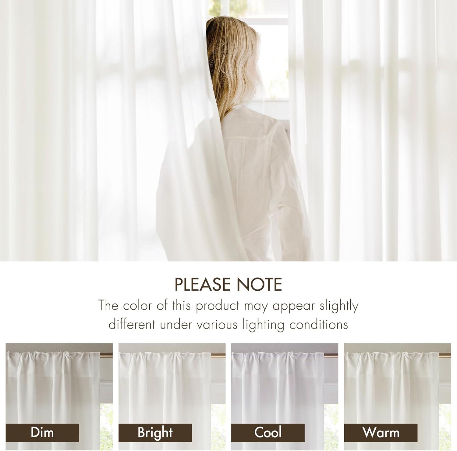 Madison Park Lexus Rod Pocket With Back Tab Privacy Curtain Pair